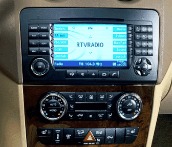 Переходная рамка для установки автомагнитолы Carav 22-087 MERCEDES-BENZ M-klasse (W164) 2005-2011; GL-Klasse (X164) 2006-2012 (Чёрная) 9"