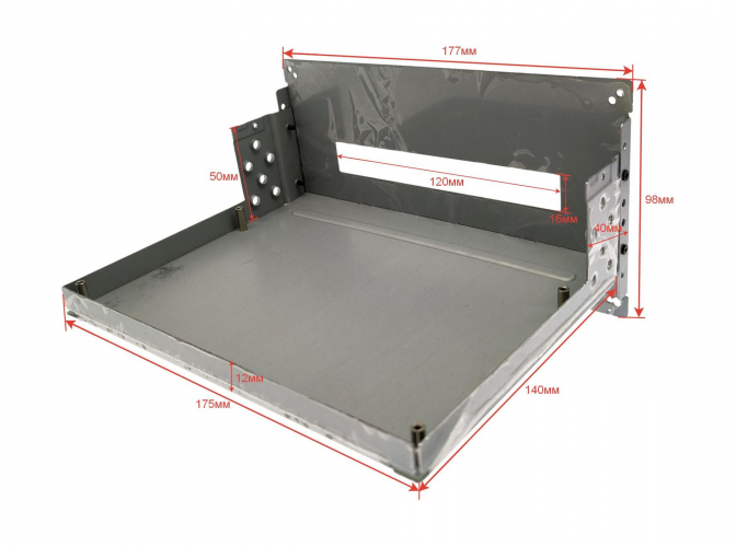 Комплект для переделки плоских магнитол LC, KS, MT в 1 din (металл)