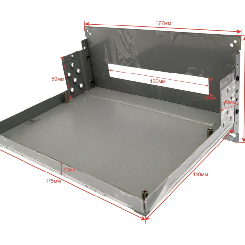 Комплект для переделки плоских магнитол LC, KS, MT в 1 din (металл)
