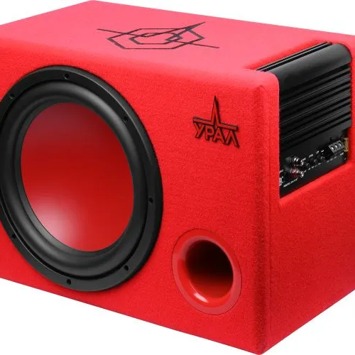 Активный автомобильный сабвуфер УРАЛ (Ural) АС-У12А КРАСНЫЙ