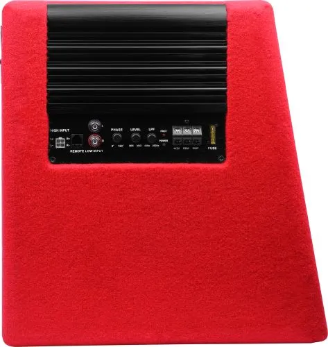 Активный автомобильный сабвуфер УРАЛ (Ural) АС-У12А КРАСНЫЙ