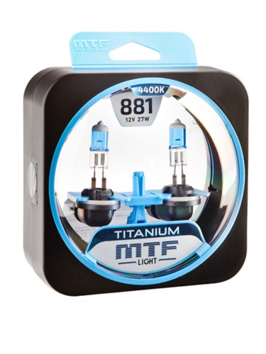 Галогенные лампы MTF Light Н27 12V 27W Titanium 4400K (пара)