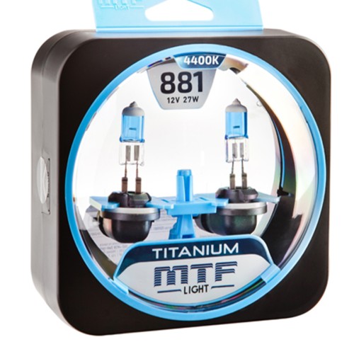 Галогенные лампы MTF Light Н27 12V 27W Titanium 4400K (пара)