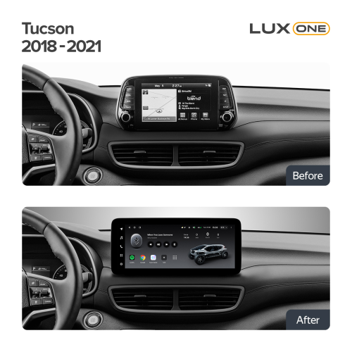 Установочный комплект Teyes Тиайс LUX ONE для Hyundai Tucson 2018-2021 12.3″