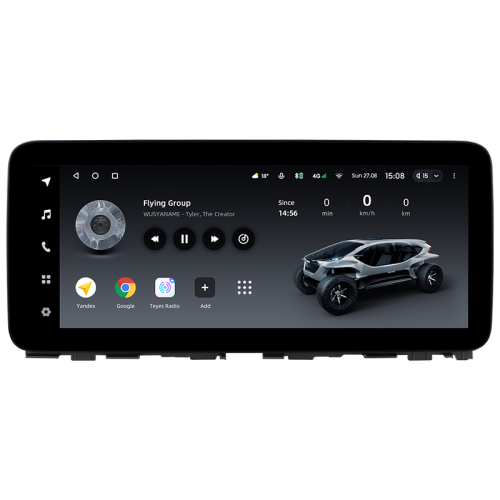 Штатная магнитола Teyes Тиайс LUX ONE 360 12.3" 6+128G Honda Odyssey 5 2021-2023
