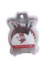 RCA кабель Takara TX2-RCA3M (2 канала, 3 метра)