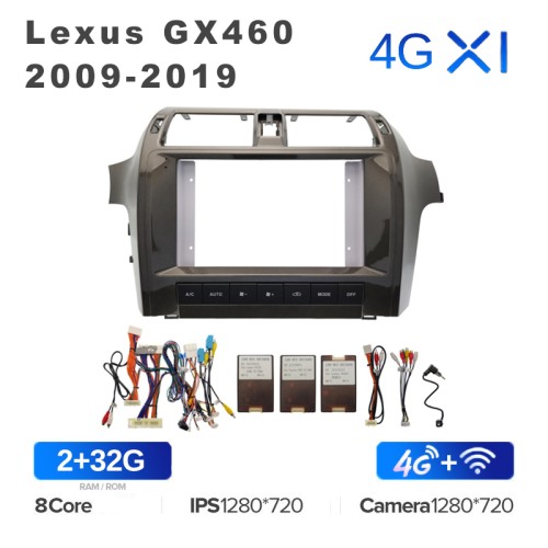 Штатная магнитола Teyes X1 Wi-Fi + 4G 9" для Lexus GX460 2009-2019