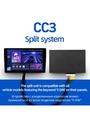 Разделенное ГУ CC3 Split system 9&quot; 4+32Gb (0Din) 