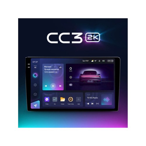 Штатная магнитола Teyes CC3 2K для Audi A6 2 1997-2004 / S6 2 1999-2004 / RS6 1 2002-2006 9"