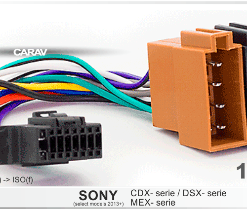 РАЗЪЕМ ДЛЯ ПОДКЛЮЧЕНИЯ АВТОМАГНИТОЛЫ SONY CDX-; DSX-; MEX-series