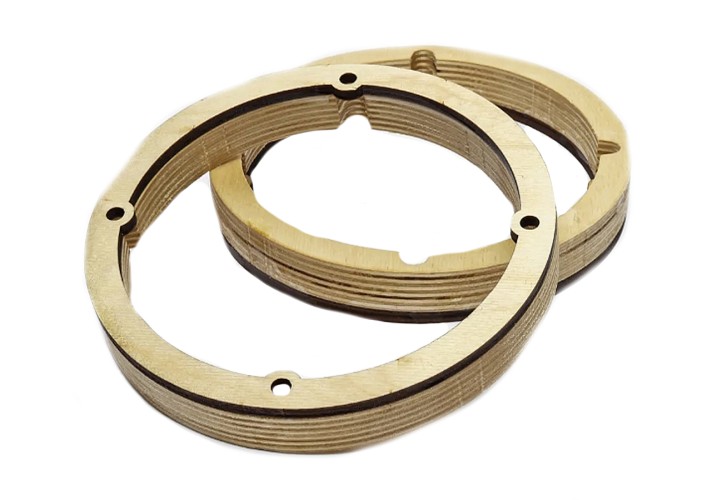 Кольца-адаптеры Volkswagen Polo/Skoda Rapid 7"(17,5см) , высота 2,4см (пара)