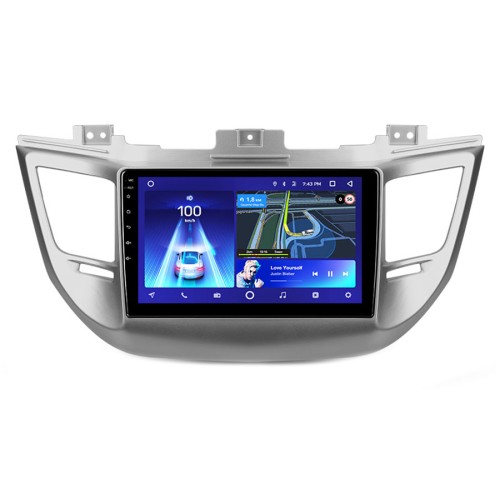 Штатная магнитола Teyes CC3 2K 360° Hyundai Tucson 3 (Left hand drive) 2015-2018 9" (Вариант В) авто со штатным монитором