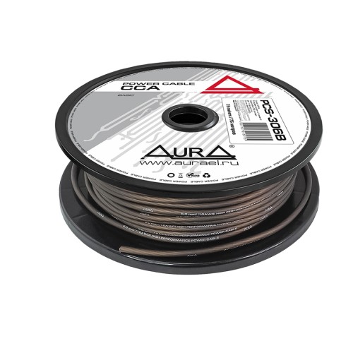 Силовой кабель AuRa PCS-306B 10AWG (6 мм2) 1м