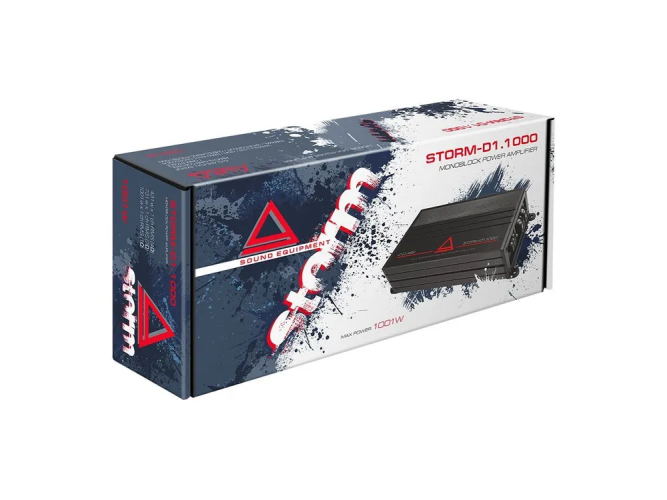 1-канальный автомобильный усилитель AurA  STORM-D1.1000