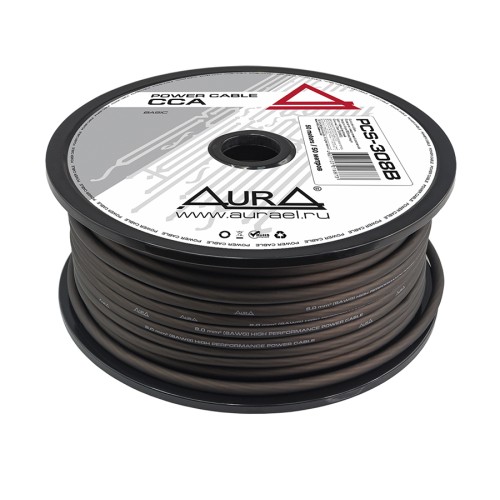 Силовой кабель AuRa PCS-308B 8AWG (8мм2) 1м