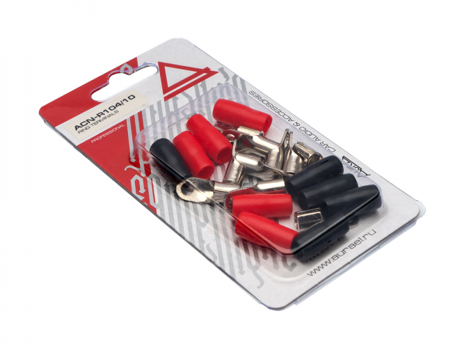 Клеммы силовые AuRa ACN-R104/10 (5 красных +5 чёрных)