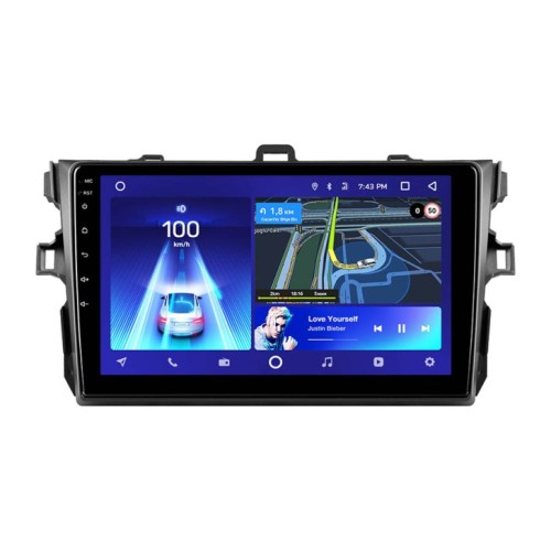 Штатная магнитола Teyes X1 Wi-Fi + 4G Toyota Corolla 10 E140 E150 2006-2013 9" (Вариант B) (2+32Gb)