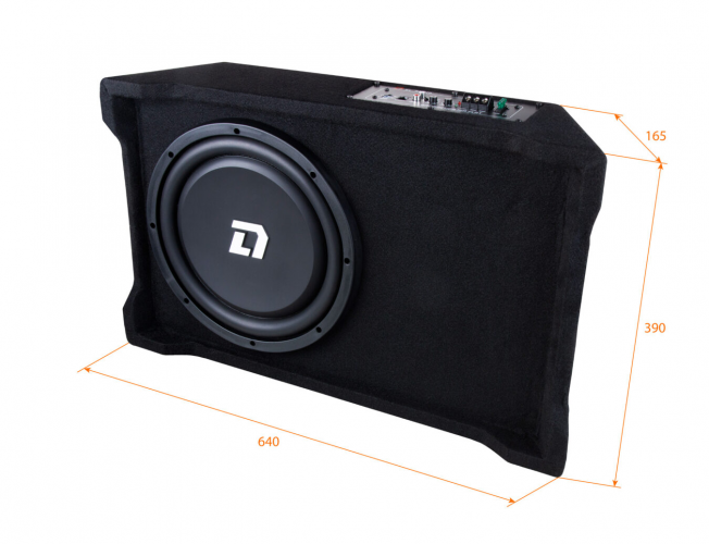 Активный автомобильный сабвуфер Barracuda 12A Flat