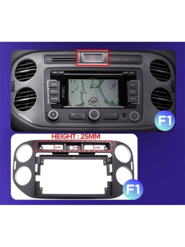 Штатная магнитола Teyes X1 Wi-Fi + 4G Volkswagen Tiguan 1 NF 2006-2017 9" (F1) black (2+32Gb)