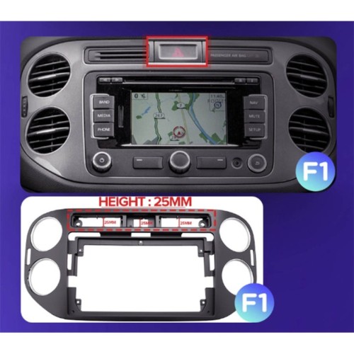 Штатная магнитола Teyes X1 Wi-Fi + 4G Volkswagen Tiguan 1 NF 2006-2017 9" (F1) black (2+32Gb)