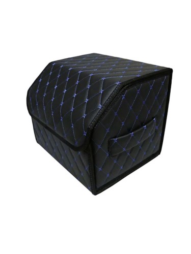 Сумка-органайзер в багажник авто 35*30*35см (фигурный ромб-черный/синий/черный)