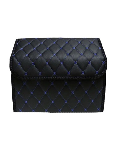 Сумка-органайзер в багажник авто 35*30*35см (фигурный ромб-черный/синий/черный)