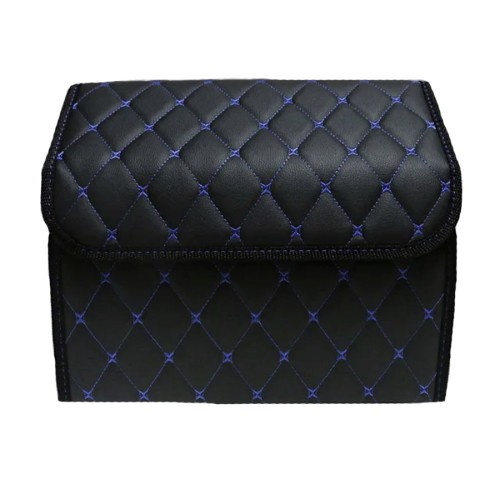 Сумка-органайзер в багажник авто 35*30*35см (фигурный ромб-черный/синий/черный)