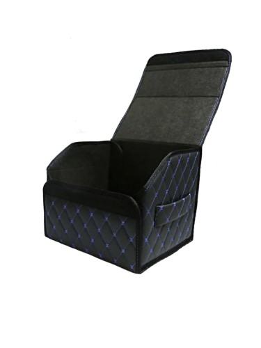 Сумка-органайзер в багажник авто 35*30*35см (фигурный ромб-черный/синий/черный)