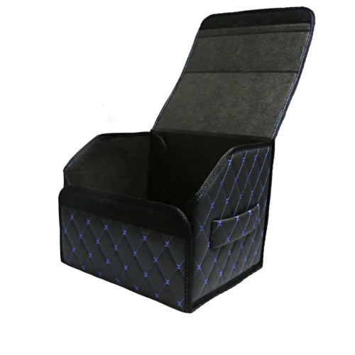 Сумка-органайзер в багажник авто 35*30*35см (фигурный ромб-черный/синий/черный)