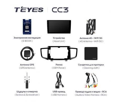 Штатная магнитола Teyes CC3 360° Honda Pilot YF6 2015-2020