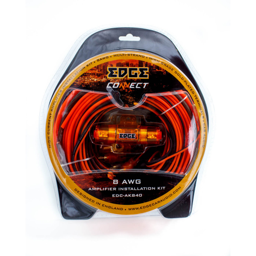Набор проводов EDGE edc-ak840 для установки усилителя 8awg, 4rca-4rca,акустический кабель Cca