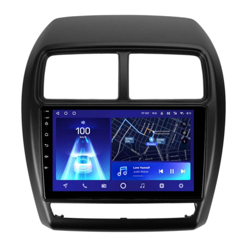 Штатная магнитола Teyes Тиайс CC4L 4+64G Mitsubishi ASX 1 2016-2022 (Left hand drive) 9" (Вариант A) на авто монохромный дисплей