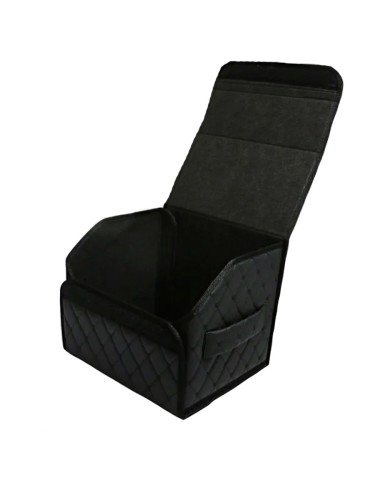 Сумка-органайзер в багажник авто 35*30*35см (фигурный ромб-черный/черный/черный) 