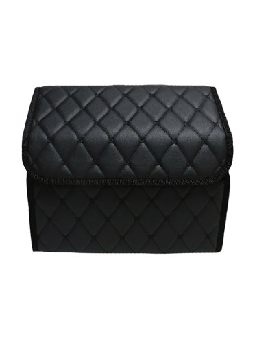 Сумка-органайзер в багажник авто 35*30*35см (фигурный ромб-черный/черный/черный) 