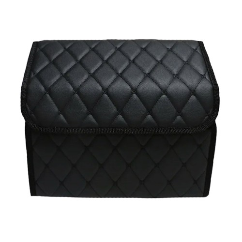 Сумка-органайзер в багажник авто 35*30*35см (фигурный ромб-черный/черный/черный)