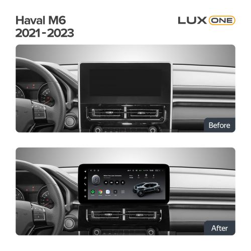 Установочный комплект Teyes Тиайс LUX ONE для Great Wall Haval M6 2021-2023 12.3″