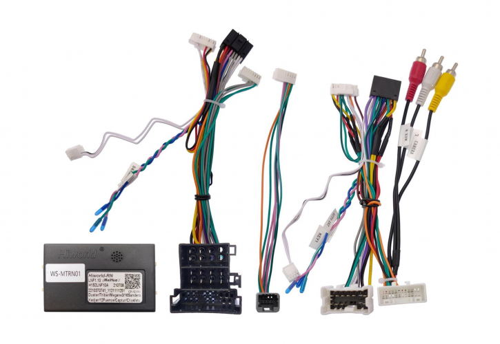 Комплект проводов для установки в Renault 2012+, Лада 2015+ (основной, CAN) авто без камеры