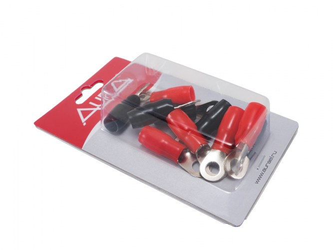 Клеммы силовые Aura ACN-R208/10 (5 красных + 5 чёрных)