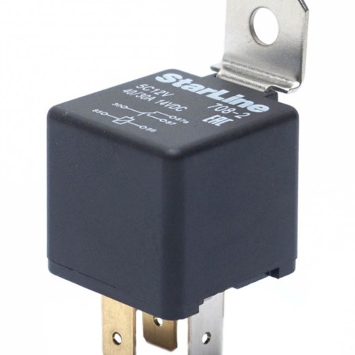Реле 5-контактное StarLine 5C12V с держателем