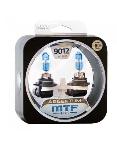 Галогенные лампы MTF Light HIR2 9012 12V 55W Argentum 4000K (пара)