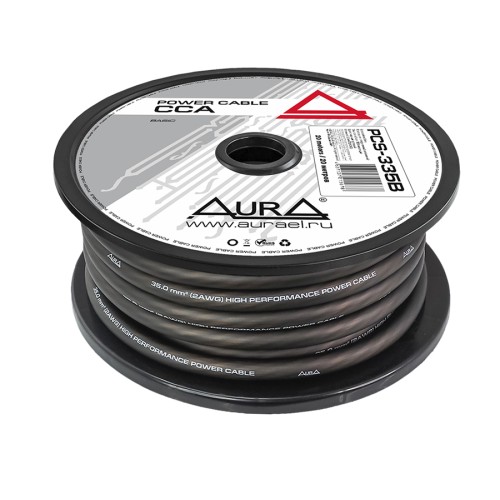 Силовой кабель AuRa PCS-335B 2AWG (35 мм2) 1м