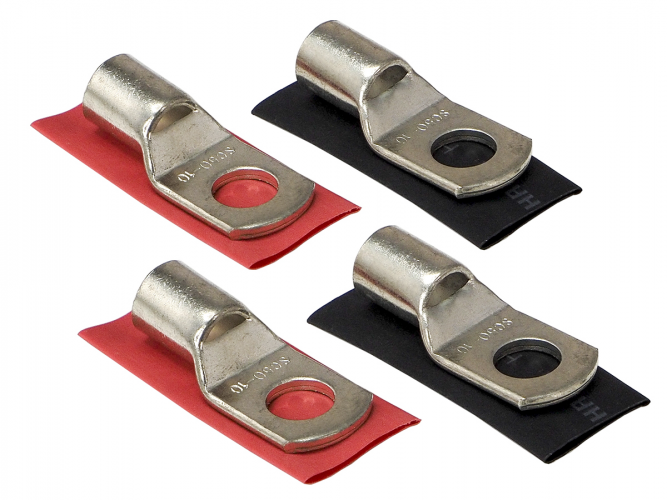 Клеммы силовые AuRa ACN-R518/4 (2 красных + 2 чёрных)