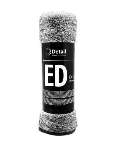 DETAIL "Extra Dry" - микрофибровое полотенце для сушки кузова 50*60см, 550гр/м, серый