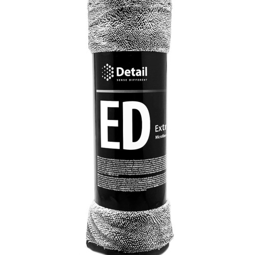 DETAIL "Extra Dry" - микрофибровое полотенце для сушки кузова 50*60см, 550гр/м, серый