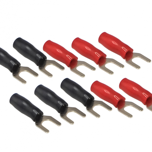Клеммы силовые AuRa ACN-S064/10 (5 красных + 5 чёрных)