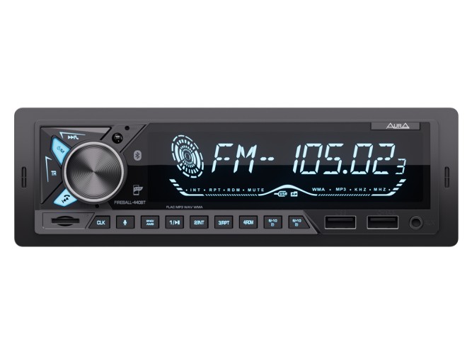 Магнитола (головное устройство) 1Din AurA FIREBALL-440BT