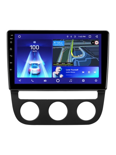 Установочный комплект Teyes для Volkswagen Jetta 5 2005-2010 (F2) для авто с климатом (три джойстика) 10.2"