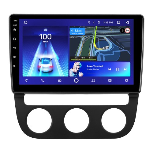 Установочный комплект Teyes для Volkswagen Jetta 5 2005-2010 (F2) для авто с климатом (три джойстика) 10.2&quot;