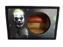 Короб под сабвуфер люкс 10" (25см) с трубой 46L , аэрография Джокер
