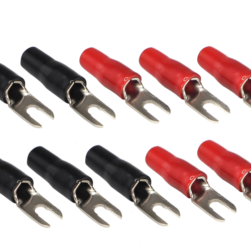 Клеммы силовые AuRa ACN-S104/10 (5 красных + 5 чёрных)